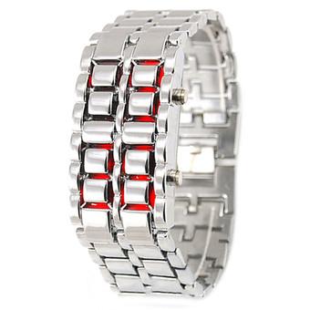 BlueLans Jam Tangan Wanita - Silver - Strap Stainless Steel - LED Watch  