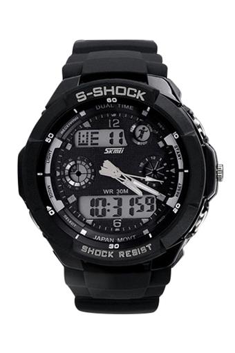 Bluelans S-Shock Sports LED Analog Digital Waterproof Alarm Watch Silver  