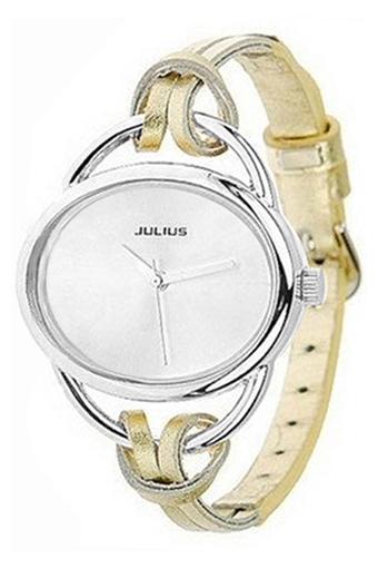 Bluelans Women's Gold Faux Leather Watch  