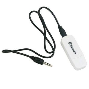 Bluetooth Music Receiver USB Audio Dongle 3.5mm - Putih  