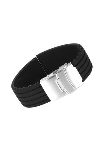BolehDeals Men's Black Silicone Strap Watch  
