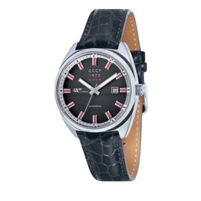 CCCP CP-7024-01 Chistopol Men's Leather Watch – Silver - Silver