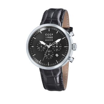 CCCP Kashalot Dress Men Silver Leather Watch CP-7007-02  