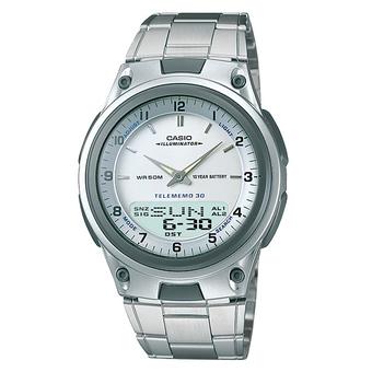 Casio Analog Digital AW-80D-7AV Men's Watch Silver-White  