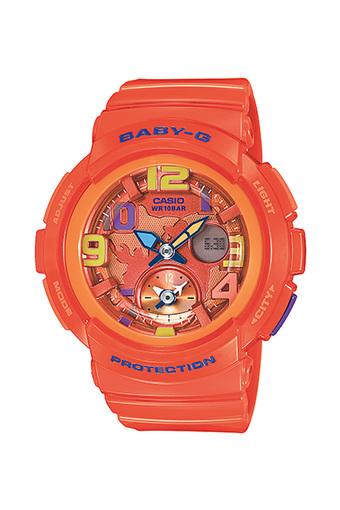 Casio Baby-G Women's Orange Resin Strap Watch BGA-190-4B  