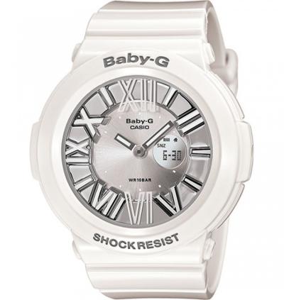 Casio Baby-G Women's White Resin Strap Watch BGA-160-7B1