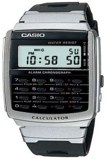 Casio Calculator Jam Tangan Pria - Hitam - Strap Karet - CA-56-1D  