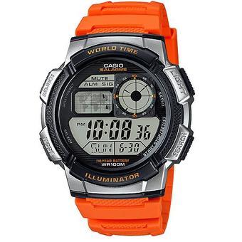 Casio Digital Watch Jam Tangan Pria - Oranye - Resin - AE-1000W-4BVDF  