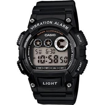 Casio Digital Watch W-735H-1AVDF - jam tangan pria - resin - hitam  