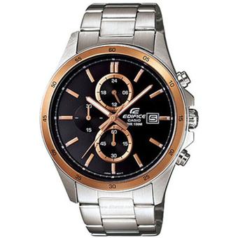 Casio Edifice - Jam Tangan Pria - Silver - Stainless Steel - EFR504D-1A5  