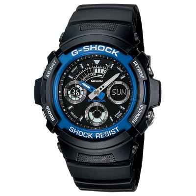 Casio G-Shock AW-591-2A Jam Tangan Pria - Hitam / Biru