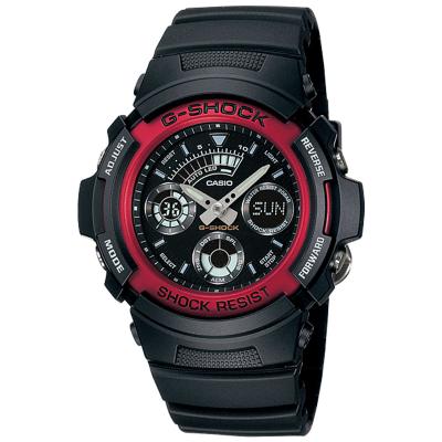 Casio G-Shock AW-591-4A Jam Tangan Pria - Hitam / Merah