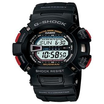 Casio G-Shock Digital Mudman Jam Tangan Pria - Hitam - Strap Karet - G-9000-1  