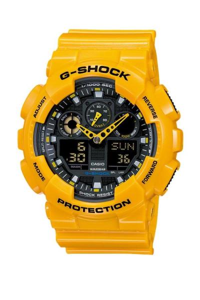 Casio G-Shock GA-100A-9A Jam Tangan Pria Resin - Yellow