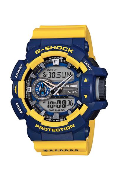Casio G-Shock GA4009B Jam Tangan Pria - Kuning/Biru