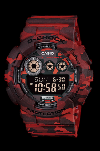 Casio G-Shock GD-120CM-4 Jam Tangan Pria Resin - Red