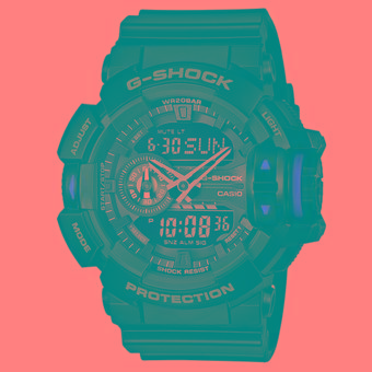 Casio G-Shock Jam Tangan Pria - Hitam - Strap Resin - GA-400-1B  