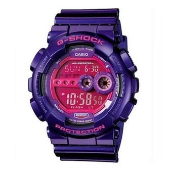 Casio G-Shock Men's Purple Resin Band Watch GD-100SC-6DR (Intl)  