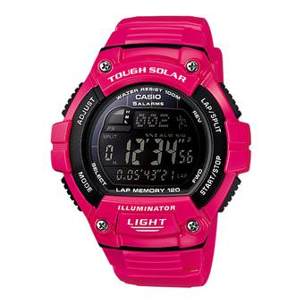 Casio Tough Solar W-S220C-4BV Digital Men's Watch - Pink  