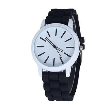 Casual Watch Unisex Quartz Watch Men Women Wristwatches Sports Watches Silicone Rubber Jelly Gel Watches black(INTL)  