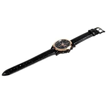 Curren 8138 Men's Fashionable Water Resistant Wrist Watch with Faux Leather Band (Gold/Black) (Intl)  
