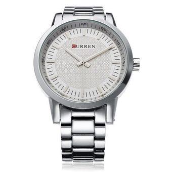 Curren Men's Silver Stainless Steel Band Watch 8131  