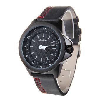 Daybird 3975 Men's Fashionable Quartz PU Band Waterproof Wrist Watch ?Black+White (Intl)  
