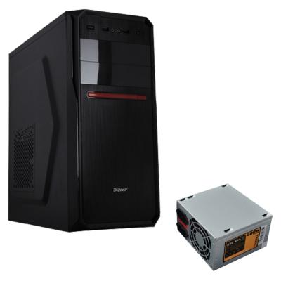 Dazumba Personal Computer Case DE - 262 + Power Supply Dazumba PS - 380W - Hitam
