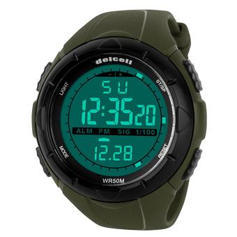 Delcell Digital Watch 1025 50mm - Army Green  