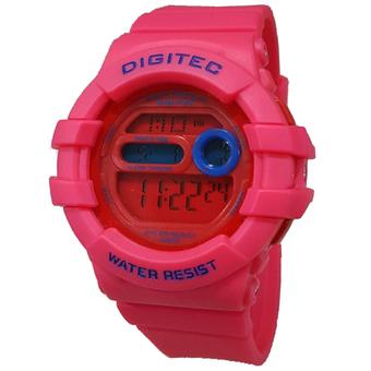 Digitec DG2051T Digital Jam Tangan Wanita Strap Rubber Merah  