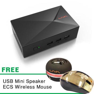 ECS Mini PC Liva X Bayrial - SSD 32GB - RAM 2GB free mini speaker dan mouse