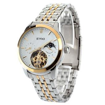 EYKI EFL8842L-SG01 Men's Luxury Moon Phase Stainless Steel Band Hollow Out Automatic Mechanical Wrist Watch - Gold+Silver (Intl)  
