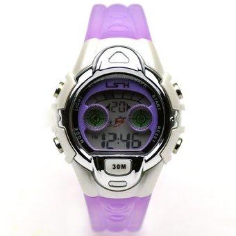 Electronic Sport Watch (Purple)- Intl  
