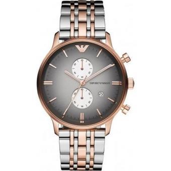 Emporio Armani AR1721 Mens Grey and Rose Gold IP Gianni Watch (Intl)  