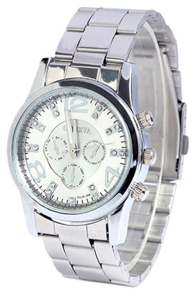 Exclusive Imports Band Wrist - Jam Tangan Pria - Silver - Strap Silver Stainless Steel