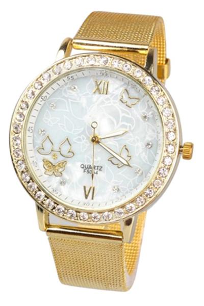 Exclusive Imports Butterfly Face Mesh Wrist Watch