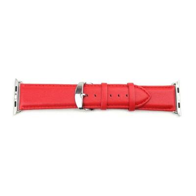 Exclusive Imports Cow Leather Watch Band Watchband for Apple Watch 42mm Red