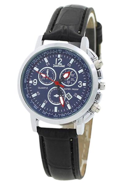 Exclusive Imports Faux Leather Quartz Analog Wrist Watch Blue