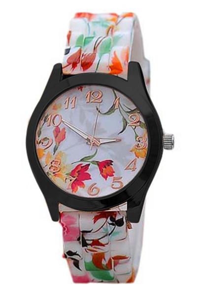 Exclusive Imports Silicone Flower Watch