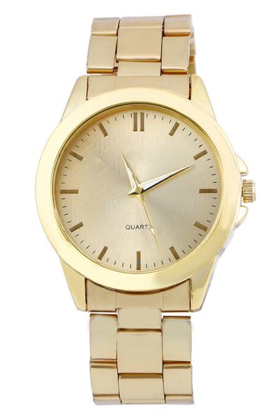 Exclusive Imports Unisex Gold Alloy Band Watch