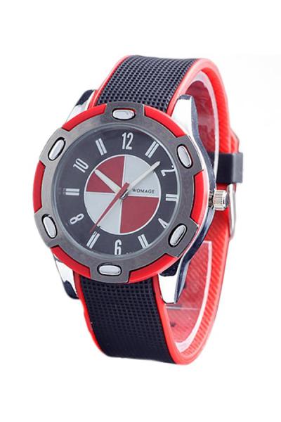 Exclusive Imports Unisex Rubber Sports Quartz Wrist Watches Red