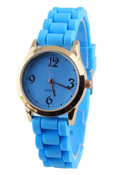 Exclusive Imports Unisex Silicone Jelly Gel Wrist Watch Sky Blue