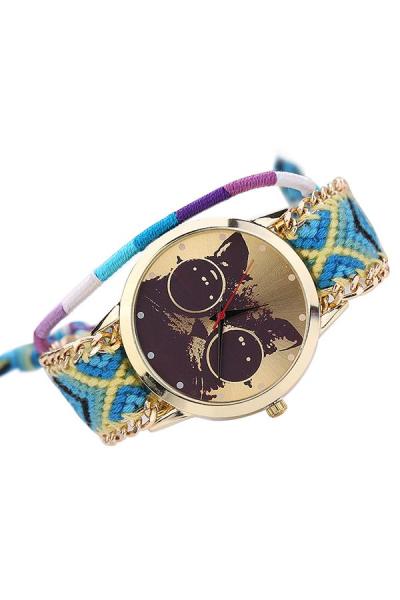 Exclusive Imports Women's Blue Alloy Band Watch