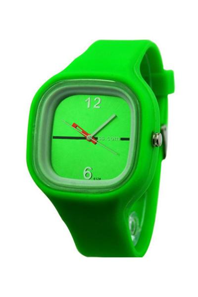 Exclusive Imports Women's Jelly Silicone Quartz Wrist Watch Green