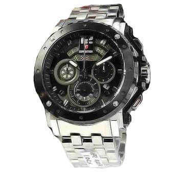 Expedition - Jam Tangan Pria - Stainless Steel Strap - E 6402 - Silver-Hitam  