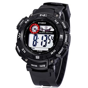 Famous Brand Synoke Men Sports Watches Waterproof LED Digital Water Proof Watch ss89068 White (Intl)  