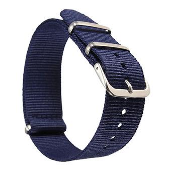 Fang Fang 20mm Nylon Wrist Watch Band Strap (Dark Blue)  