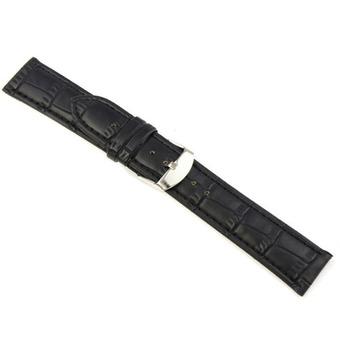 Fang Fang Leather Strap Wrist Watch Band 20mm (Black)  