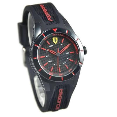 Ferrari - Jam Tangan Wanita - Hitam Merah - Strap Rubber F0840004