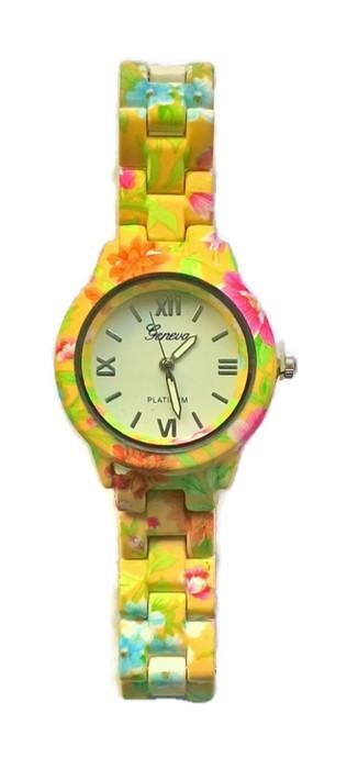 Flower Printed Watches - Jam Tangan Wanita